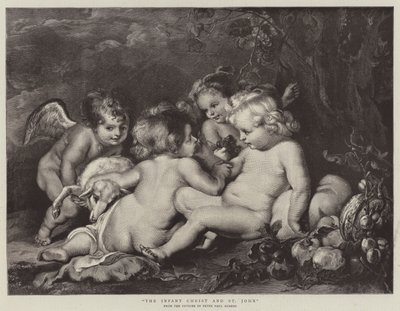 Het Kind Jezus en Sint Jan door Peter Paul Rubens